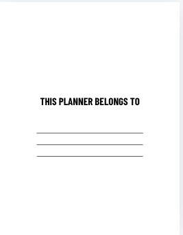 Goal Planner Colorful