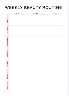 Self Care Planner
