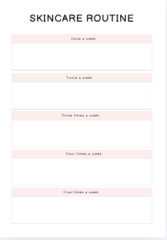 Self Care Planner